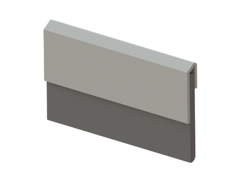 Vinyl commercial door sweep