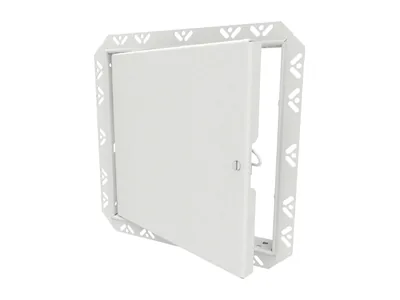 Drywall bead flange access door