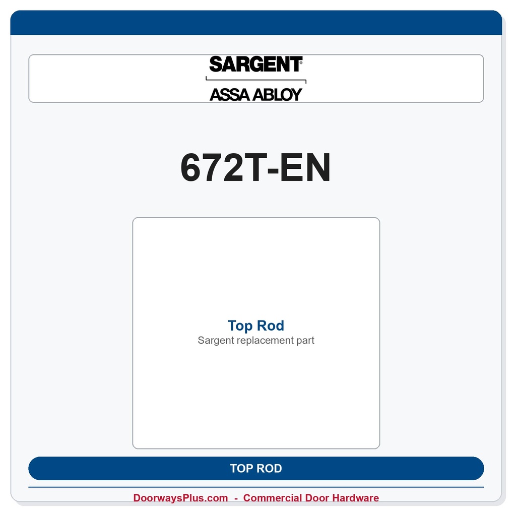 Sargent 672T-EN previous card