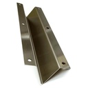 Rockwood BFRC12 Vertical Rod Cover, US32D Stainless Steel