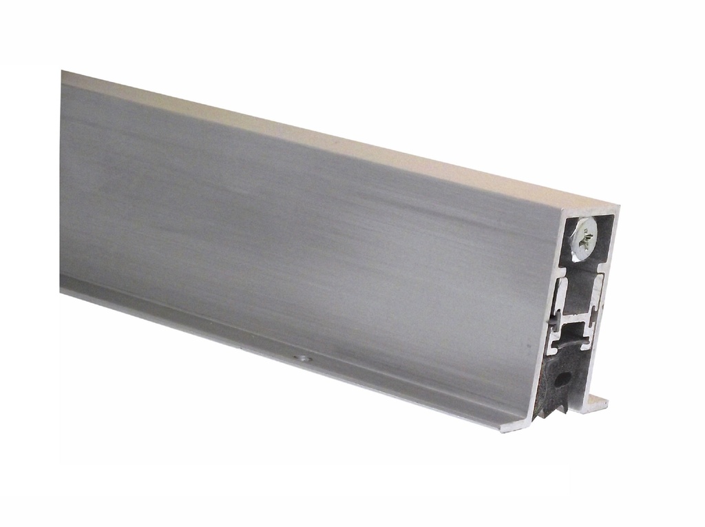 Pemko 434ARL Full Mortised Automatic Door Bottom, 1-5/16" x 27/32" Aluminum Channel, Black Sponge EPDM Insert