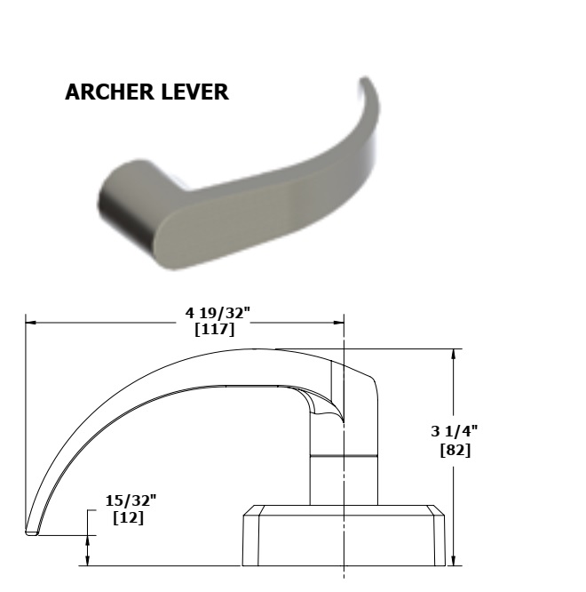 Hager 2580 ARC Grade 2 Storeroom Lever Lock