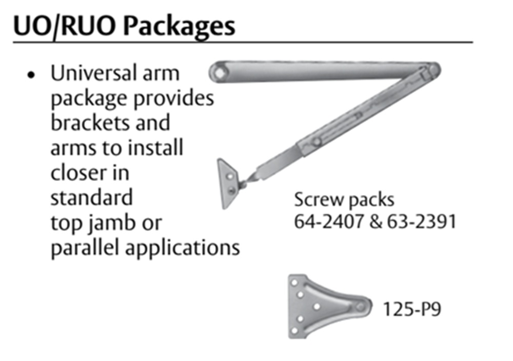 Sargent 1431 RUO Door Closer with Universal Arm