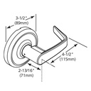 Corbin Russwin CL3857 NZD Storeroom Lockset