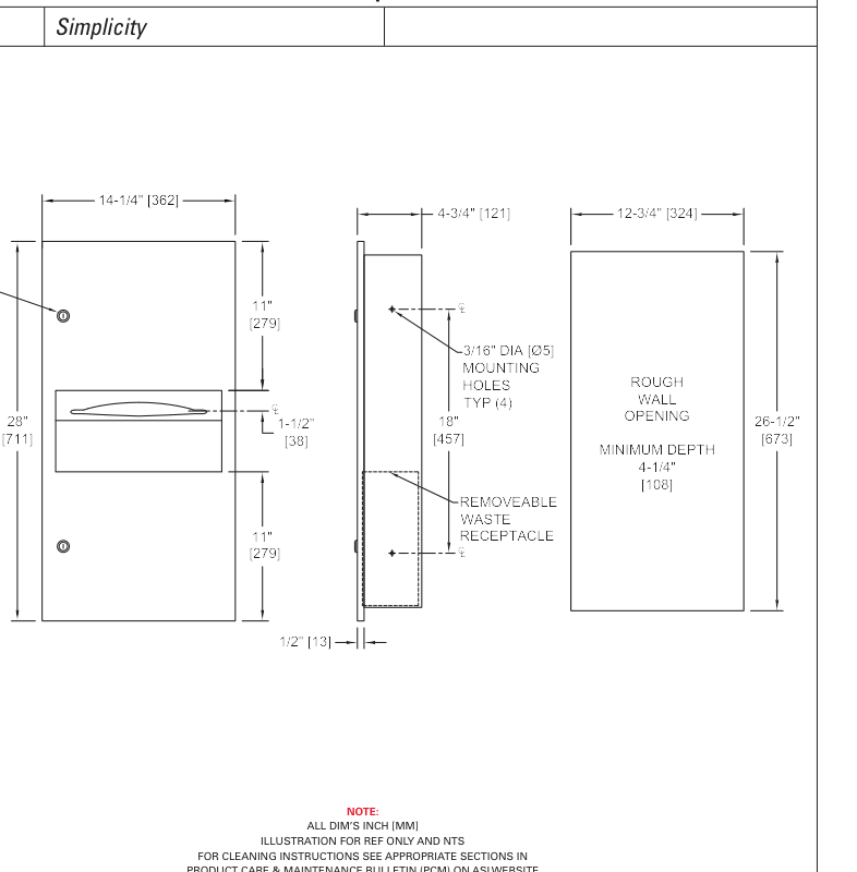 ASI 10-64623-41PC Line Drawing
