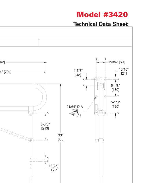 ASI 10-3420 Line Drawing
