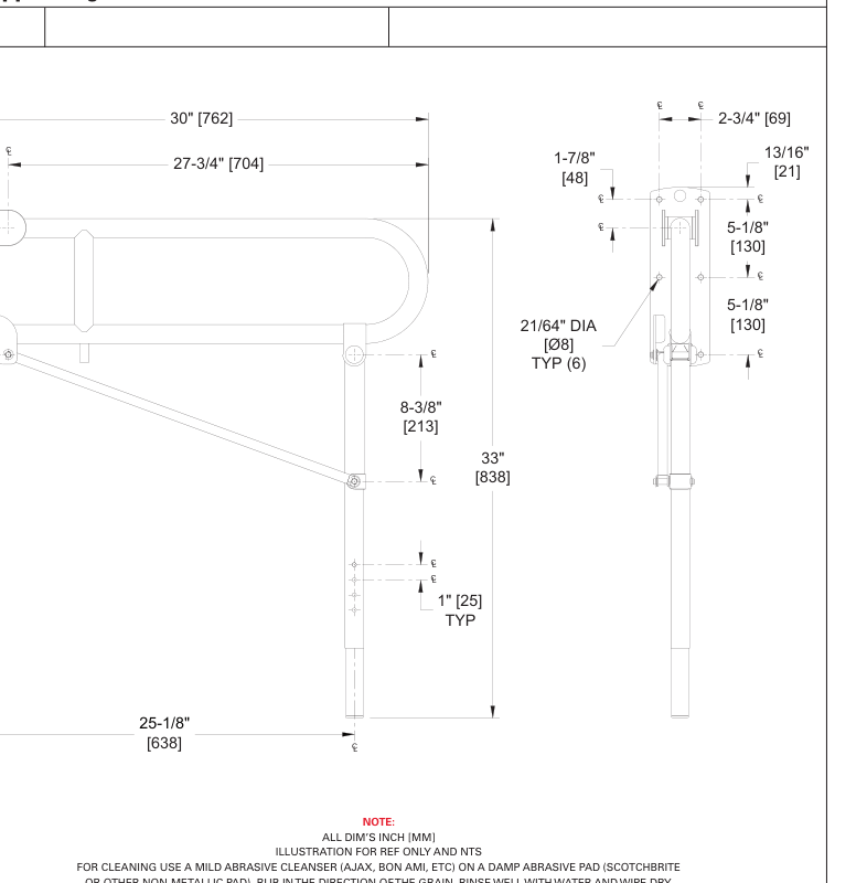 ASI 10-3420-P Line Drawing