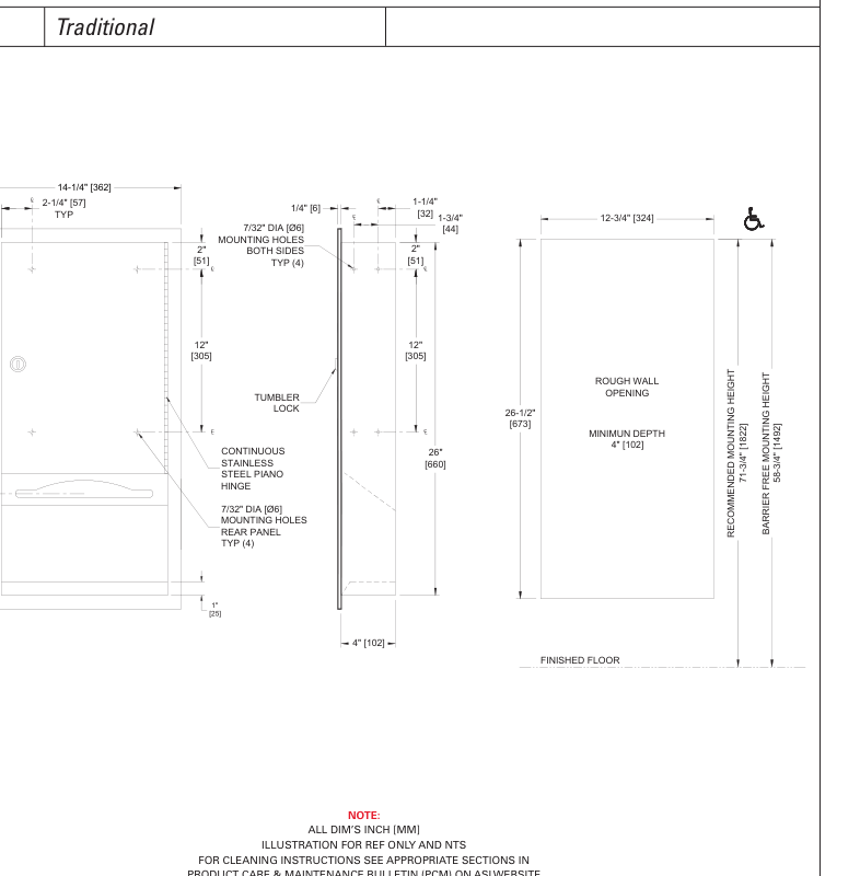 ASI 10-0452 Line Drawing
