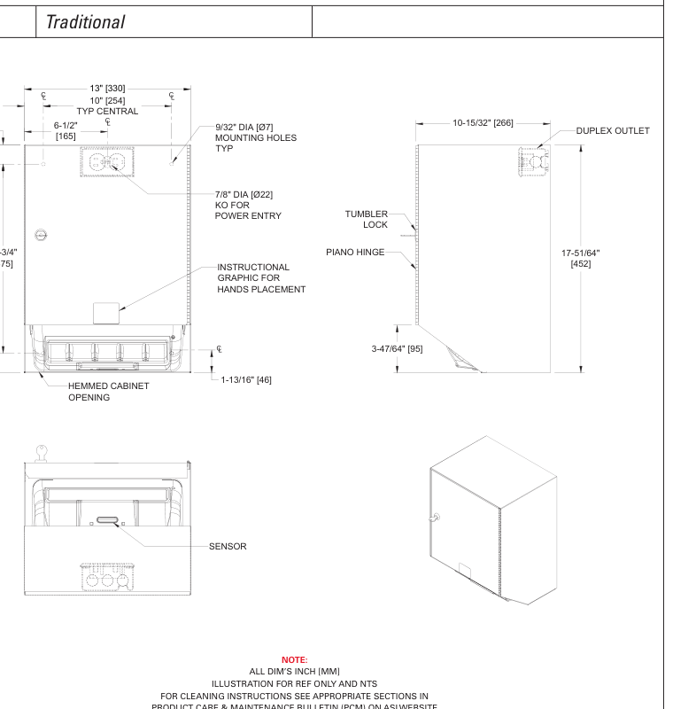 ASI 10-8523AC Line Drawing