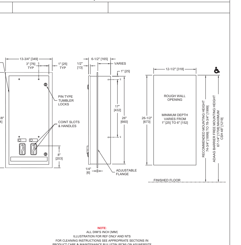 ASI 10-0464-F Line Drawing