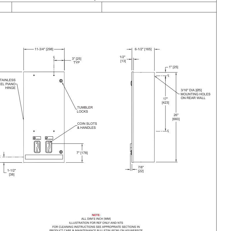 ASI 10-0864-F Line Drawing