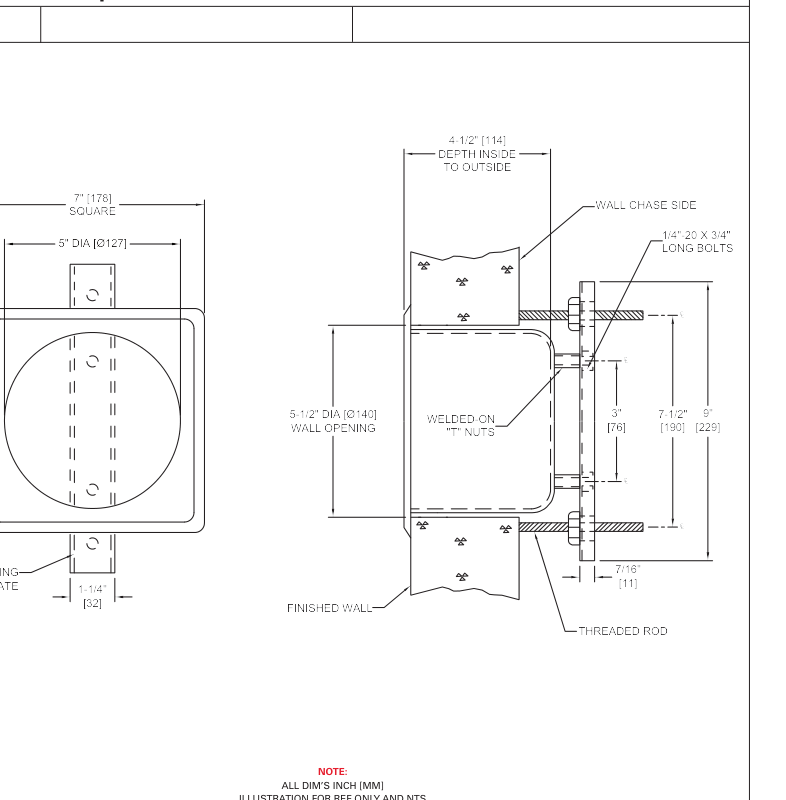 ASI 10-110-1 Line Drawing