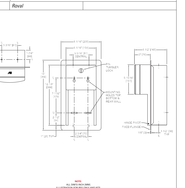 ASI 10-20031 Line Drawing