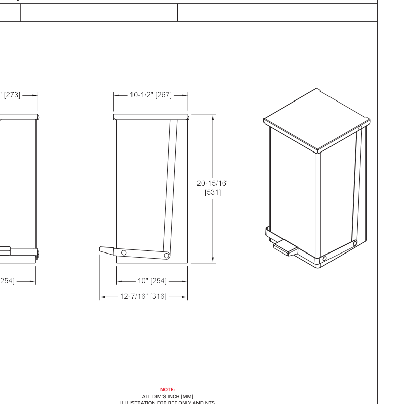ASI 10-0815 Line Drawing