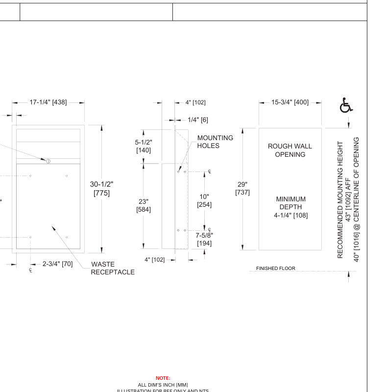 ASI 10-0458 Line Drawing