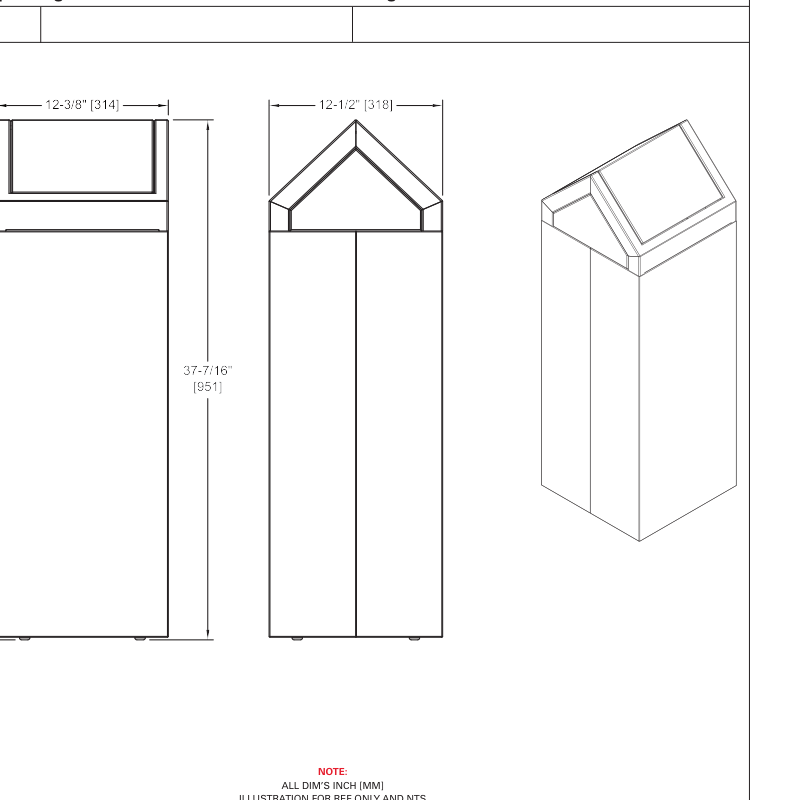 ASI 10-0839-T Line Drawing