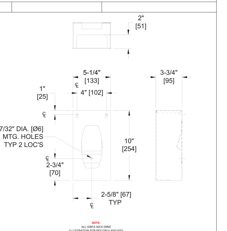 ASI 10-0501-1 Line Drawing