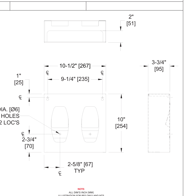 ASI 10-0501-2 Line Drawing