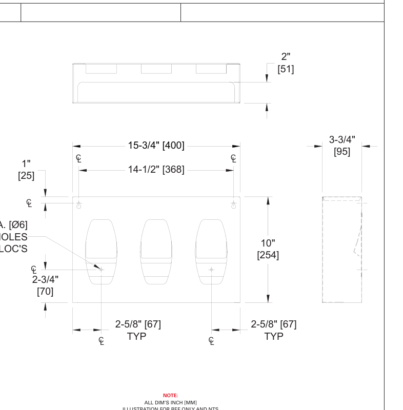 ASI 10-0501-3 Line Drawing