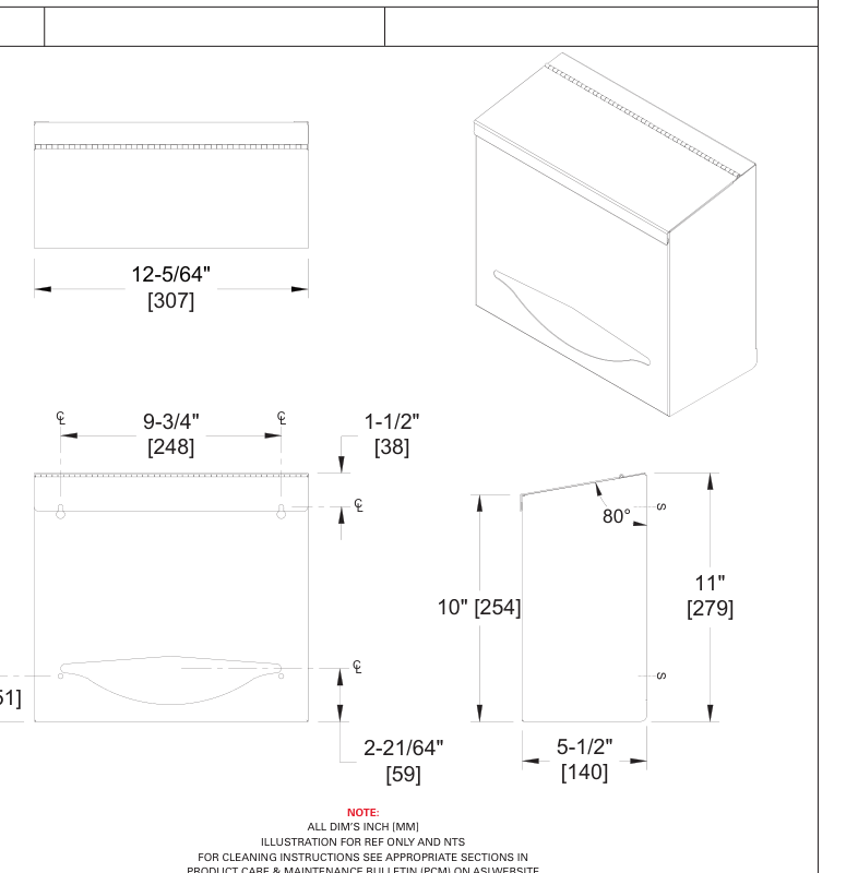 ASI 10-0511 Line Drawing