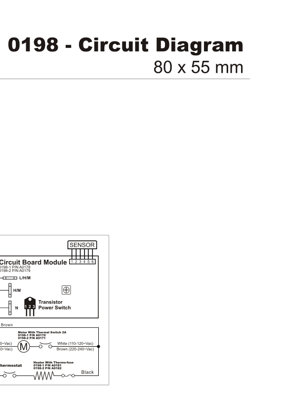 ASI 10-0198-MH-1 Line Drawing