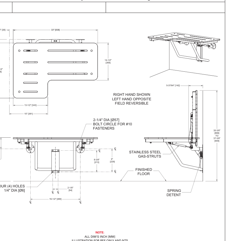 ASI 10-8206-SC-R Line Drawing