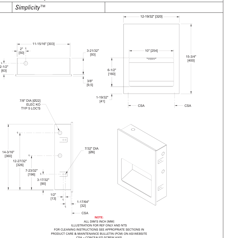 ASI 10-0135-1 Line Drawing