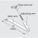 Dorma 7400 ARP Round Form Arm
