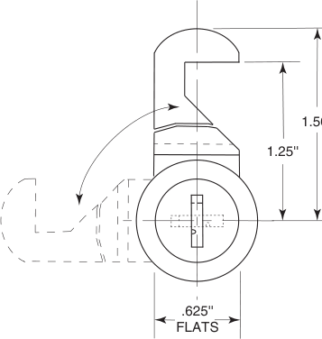Bobrick 2892-36 Line Drawing