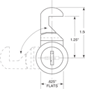 Bobrick 2892-36 Line Drawing