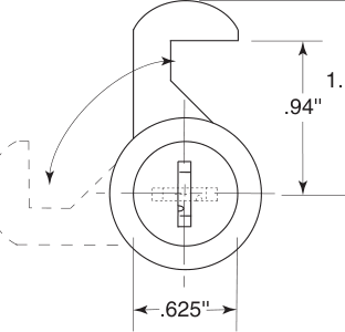 Bobrick 330-41 Line Drawing
