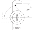 Bobrick 330-41 Line Drawing