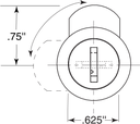 Bobrick 388-42 Line Drawing