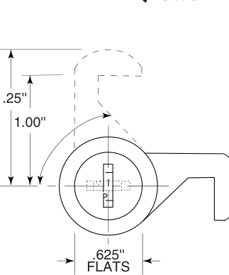Bobrick 38077-15 Line Drawing
