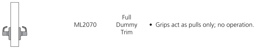 Corbin Russwin ML2070 Function Diagram