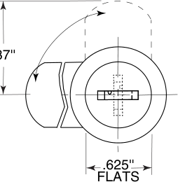 Bobrick 352-100 Line Drawing