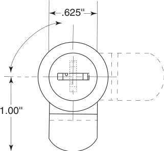 Bobrick 353-25 Line Drawing
