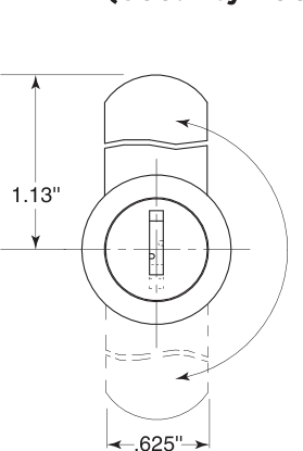 Bobrick 3706-175 Line Drawing