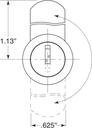 Bobrick 383257 Line Drawing