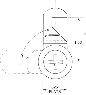 Bobrick 4262-36 Line Drawing