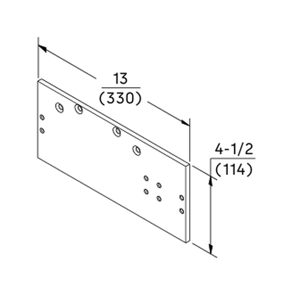 Dorma DP86FC plate drawing