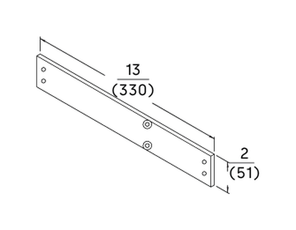 Dorma BP86C plate drawing