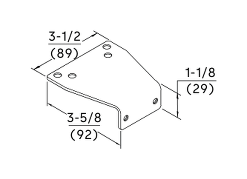 Dorma P86 plate drawing
