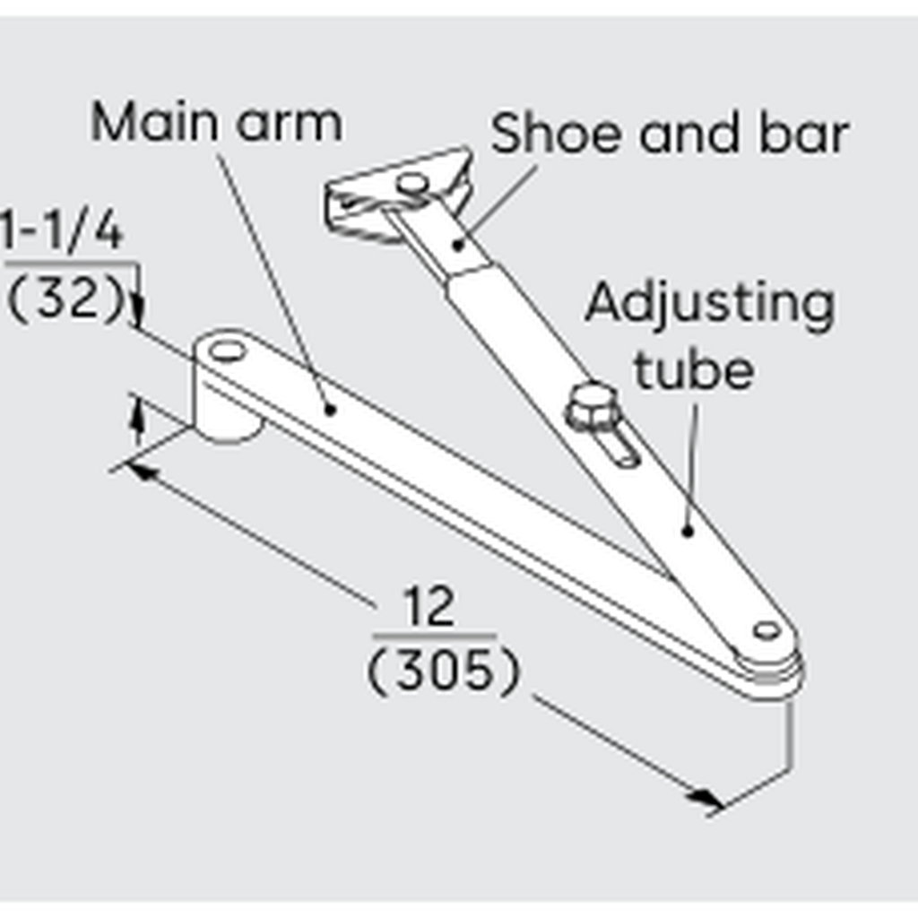 Dorma 8900 AF89P Flat Form Arm