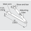 Dorma 8900 AF89P Flat Form Arm