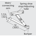 Dorma 8900 SIS Spring Cushion Arm