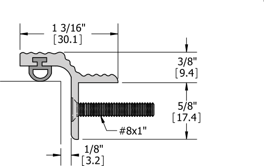 Hager 837SDV Line Drawing