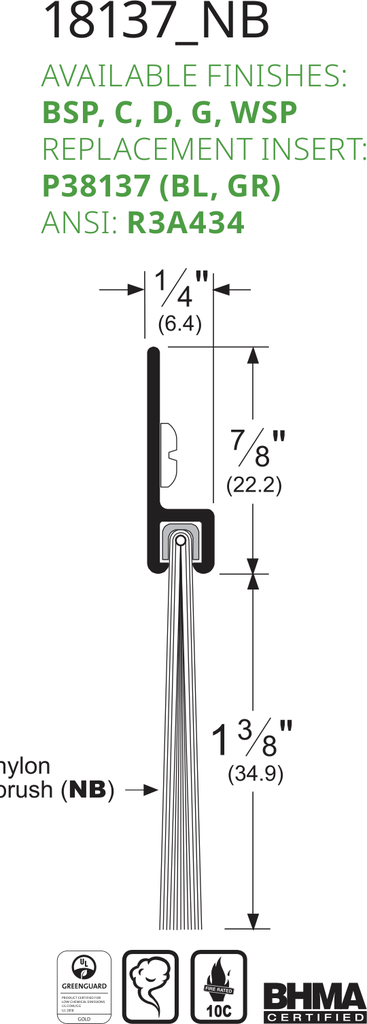 Pemko 18137CNB Line Drawing