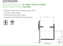 Pemko 325XGSS10BEN Line Drawing
