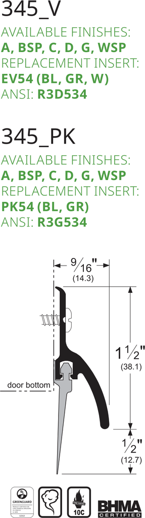 Pemko 345DV Line Drawing